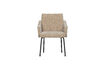 Miniature Chaise de salle à manger avec accoudoirs Chenille 3D Sable MOUNT 5
