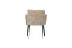 Miniature Chaise de salle à manger avec accoudoirs Chenille 3D Sable MOUNT 7