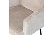 Miniature Chaise de salle à manger avec accoudoirs Tissu à trame épaisse Naturel MOUNT 7