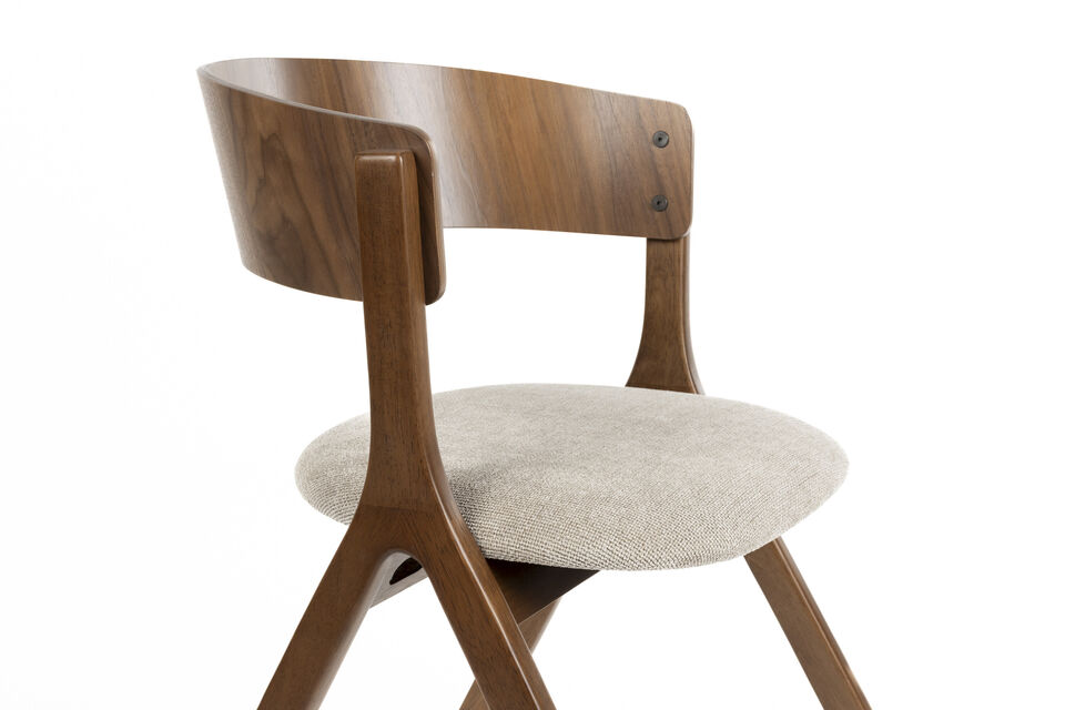 Chaise de salle à manger beige Bresso - 6
