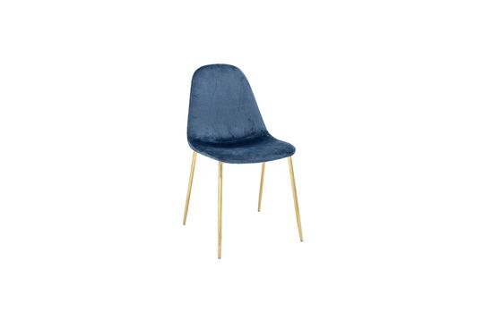 Chaise de salle à manger bleue Em Détouré