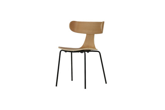 Chaise de salle à manger bois et métal Frêne Naturel Form