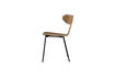 Miniature Chaise de salle à manger bois et métal Frêne Naturel Form 5