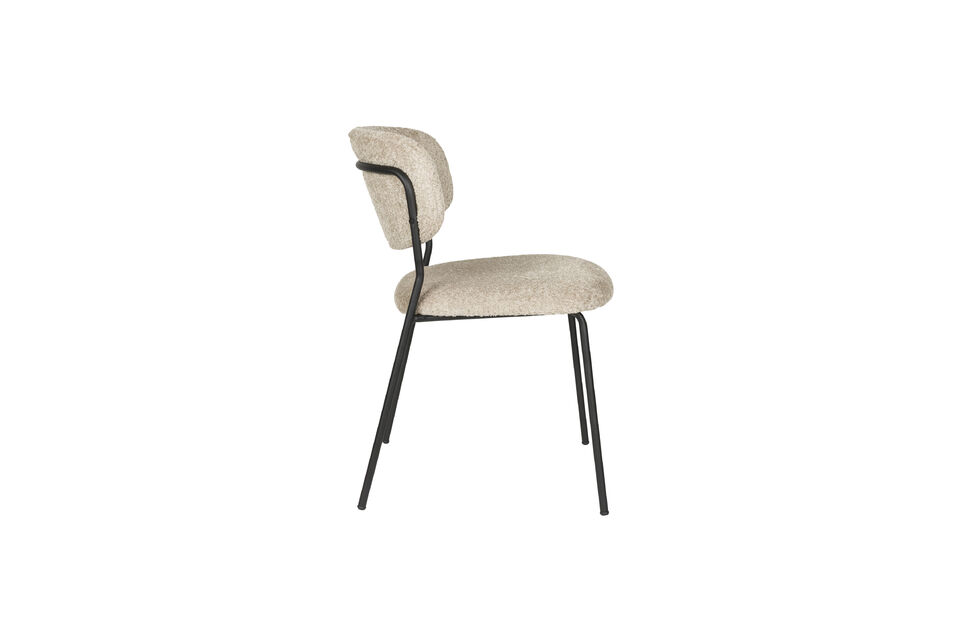 La chaise de salle à manger Jolien de la collection White Label Living est une chaise élégante