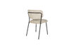 Miniature Chaise de salle à manger bouclée beige et noir Jolien 4