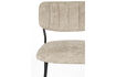 Miniature Chaise de salle à manger bouclée beige et noir Jolien 7