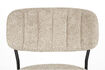 Miniature Chaise de salle à manger bouclée beige et noir Jolien 9