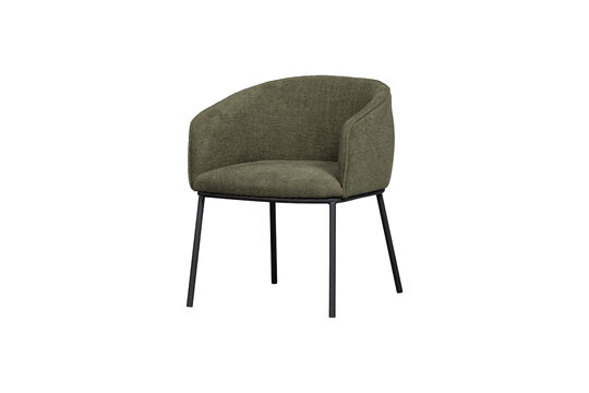 Chaise de salle à manger bouclette vert forêt LEON Détouré