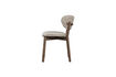 Miniature Chaise de salle à manger cadre bois marron UDAR 6
