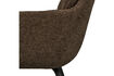 Miniature Chaise de salle à manger chenille brun chaud Runa 8