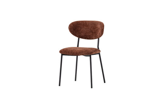 Voir la fiche produit chaise de salle à manger chenille marron KJELD Chaise de salle à manger chenille marron KJELD