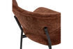 Miniature Chaise de salle à manger chenille marron KJELD 7