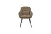 Miniature Chaise de salle à manger Chenille Sable foncé Runa 4