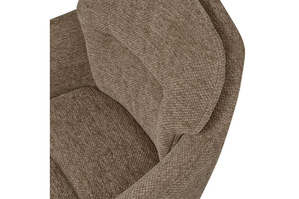 Matériau Notre chenille Sky a une structure remarquable qui lui confère un aspect luxueux