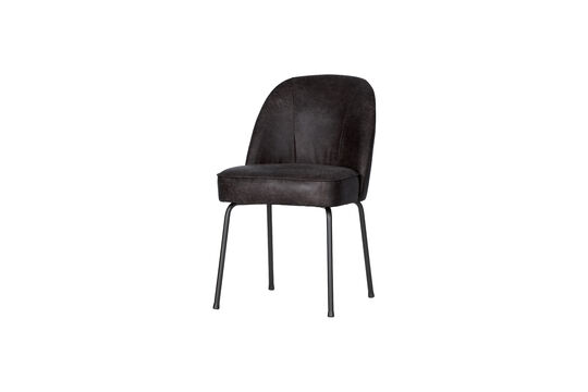 Chaise de salle à manger éco-cuir noir Vogue Détouré
