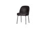 Miniature Chaise de salle à manger éco-cuir noir Vogue Détouré