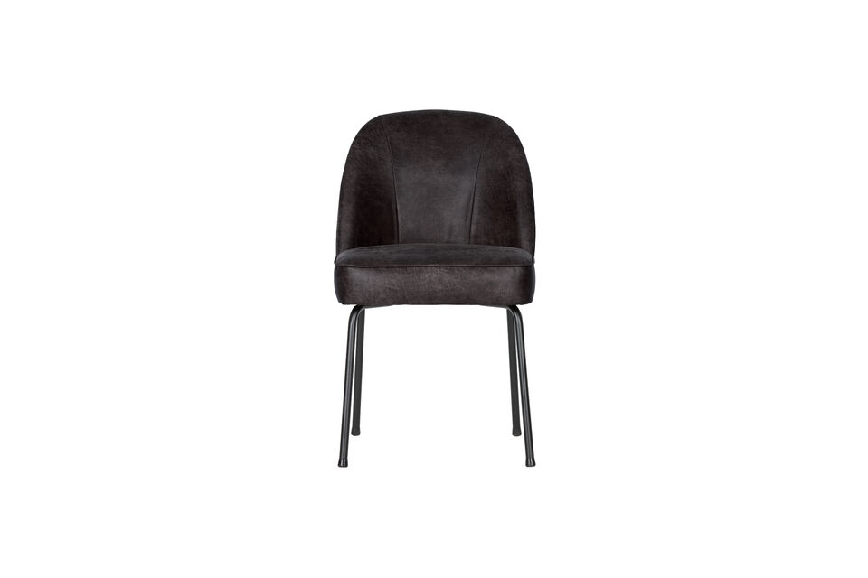 Le tissu doux et les formes arrondies sympathiques font de cette chaise de salle a manger chic un