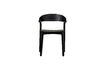 Miniature Chaise de salle à manger empilable placage de frêne noir Cras 5