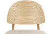 Miniature Chaise de salle à manger en bois de hêtre et tissu naturel Sunrise 10