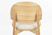 Miniature Chaise de salle à manger en bois de hêtre et tissu naturel Sunrise 12