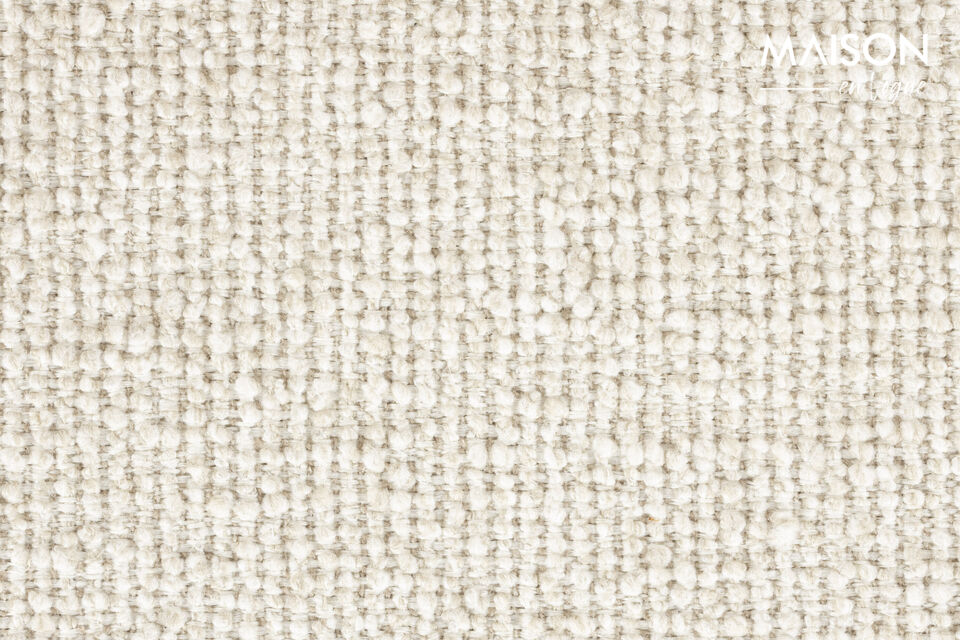 Chaise de salle à manger en bois de hêtre et tissu naturel Sunrise - 11