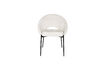 Miniature Chaise de salle à manger en polyester blanc cassé Dando 1