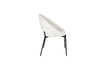 Miniature Chaise de salle à manger en polyester blanc cassé Dando 3