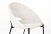 Miniature Chaise de salle à manger en polyester blanc cassé Dando 8