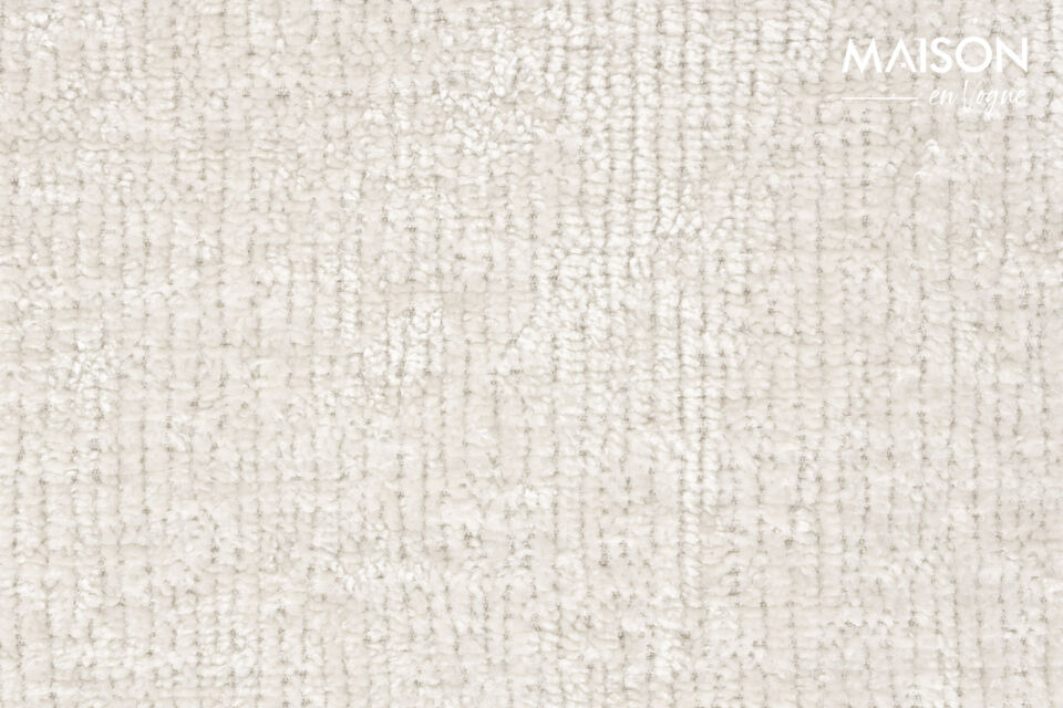 Chaise de salle à manger en polyester blanc cassé Dando - 8