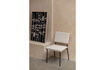 Miniature Chaise de salle à manger en polyester blanc cassé Fellow 2