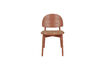 Miniature Chaise de salle à manger en polyester rouge Sunrise 4