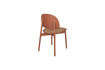 Miniature Chaise de salle à manger en polyester rouge Sunrise 6
