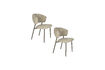 Miniature Chaise de salle à manger en polyester vert Jasmine 7