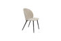Miniature Chaise de salle à manger en tissu beige Cozy Détouré