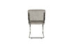 Miniature Chaise de salle à manger en tissu côtelé gris clair Ridge Rib 5