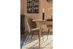 Miniature Chaise de salle à manger en tissu jaune Cozy 3