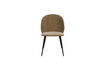 Miniature Chaise de salle à manger en tissu jaune Cozy 6