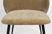 Miniature Chaise de salle à manger en tissu jaune Cozy 12