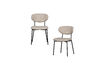 Miniature Chaise de salle à manger en tissu naturel KJELD 5
