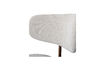 Miniature Chaise de salle à manger en tissu Off White Travis 7