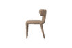 Miniature Chaise de salle à manger en tissu sable Permit 5