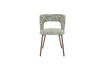 Miniature Chaise de salle à manger en tissu vert Chelsea 2
