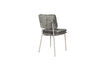 Miniature Chaise de salle à manger en velours gris Franck 4