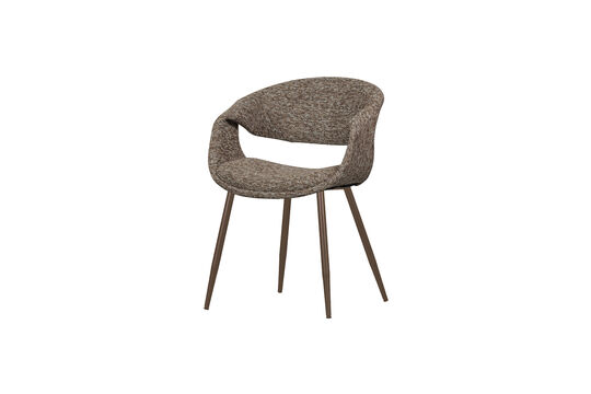 Chaise de salle à manger métal cuivre marron Yossi