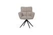 Miniature Chaise de salle à manger pivotante bouclé sable VINNY 4