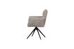 Miniature Chaise de salle à manger pivotante bouclé sable VINNY 5