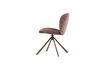 Miniature Chaise de salle à manger pivotante chenille marron Femke 5