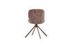 Miniature Chaise de salle à manger pivotante chenille marron Femke 6