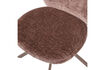 Miniature Chaise de salle à manger pivotante chenille marron Femke 7