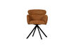 Miniature Chaise de salle à manger pivotante tissu tissé Ginger FENNE 5